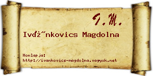 Ivánkovics Magdolna névjegykártya