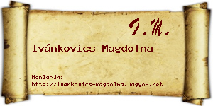 Ivánkovics Magdolna névjegykártya